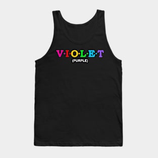 Violet - Purple. Tank Top